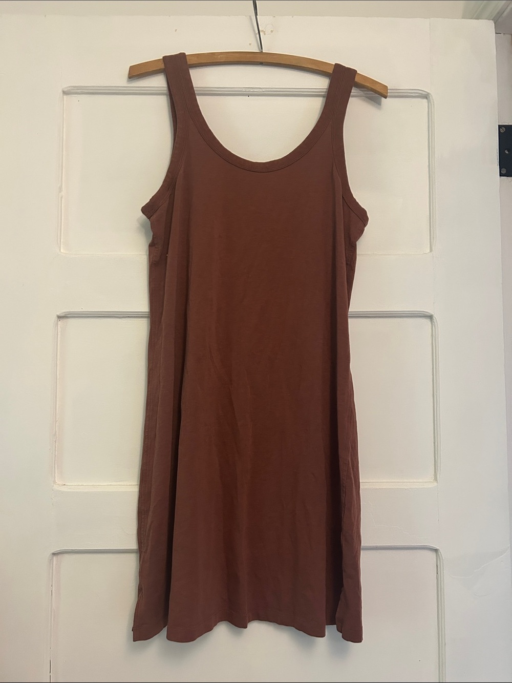 lululemon athletica Tank Mini Dress in Rust Brown